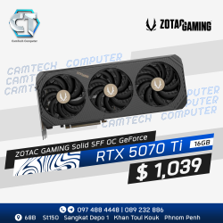 ZOTAC Gaming Solid RTX5070 Ti 16G GDDR7 ZOTAC Gaming Solid RTX5070 Ti 16G GDDR7