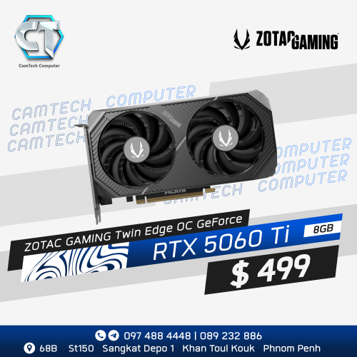 ZOTAC GAMING GeForce RTX 5060 Ti 8GB Twin Edge OC