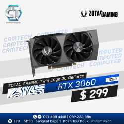 GPU ZOTAC GAMING RTX 3050 6GB GDDR6 Twin Edge OC GPU ZOTAC GAMING RTX 3050 6GB GDDR6 Twin Edge OC
