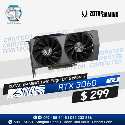 GPU ZOTAC GAMING RTX 3050 6GB GDDR6 Twin Edge OC