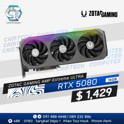 ZOTAC Gaming AMP Extreme Ultra RTX5080 16G GDDR7 ZOTAC Gaming AMP Extreme Ultra RTX5080 16G GDDR7