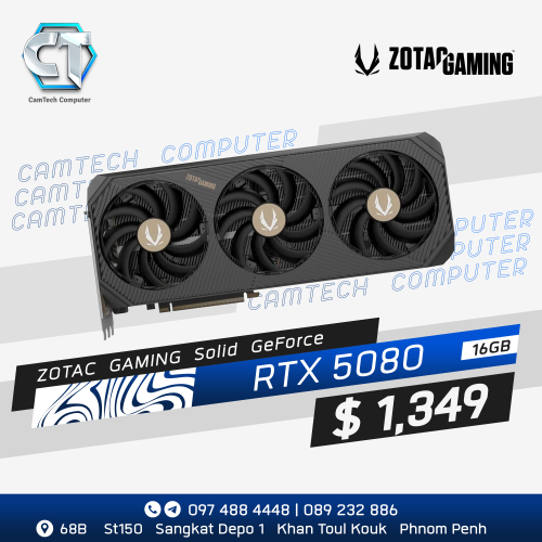 ZOTAC Solid Gaming RTX5080 16G GDDR7